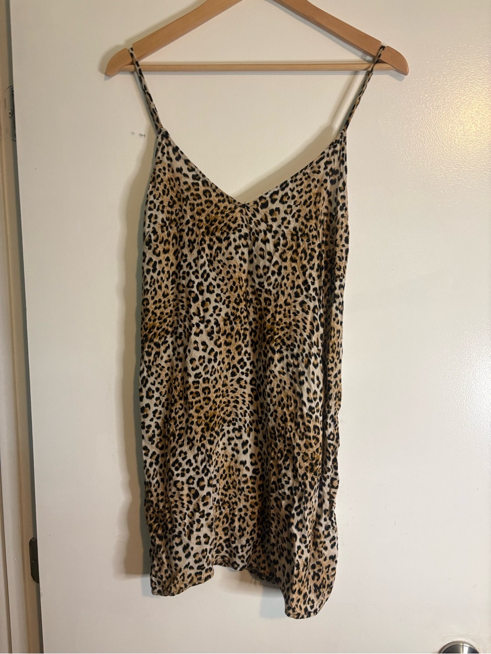 Kendall & Kylie Leopard Print Cami Dress - Brown Black